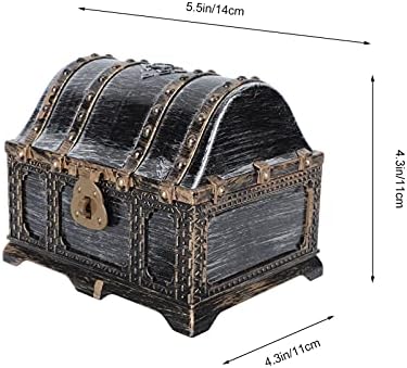 Cabilock Детска Кутия За Съхранение на Пиратския Сандък със Съкровища, в Ковчег за Украшения, Органайзер За