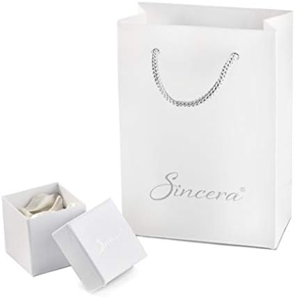 Подарък кутия Sincera с хартиена чанта за суспензии, обици, пръстени, гривни, брошки от картон с лого (Малки