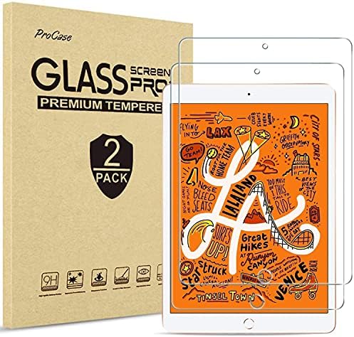 Детски калъф ProCase за iPad Mini 5 / Mini 4 (Магента) Комплект от 2 Опаковки протектори, изработени от закалено