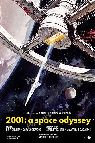 Плакати на САЩ 2001 Плакат на филма Космическа Одисея ГЛАНЦОВО ПОКРИТИЕ - MOV857 (24 x 36 (61 cm x 91,5 см))