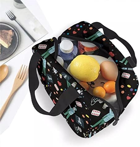SEIJY Сладко чанта за Обяд, женствена чанта с кавайным принтом, Изолирани преносими чанти-хладилници, Термосумка