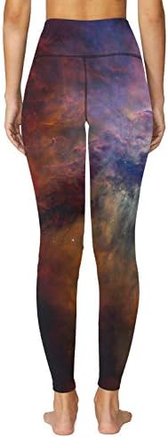 Дамски панталони капри от серията O2YO с Уникален Принтом Звездно Струпване на Галактики - Компресия Гамаши