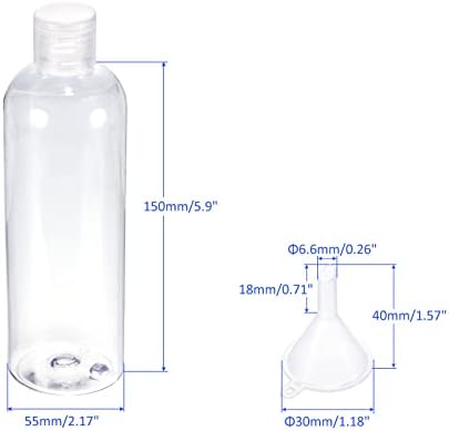 M METERXITY 3 Опаковки Пластмасови Празни бутилки за изстискване - Прозрачни Пътни Бутилки за шампоан, Контейнери