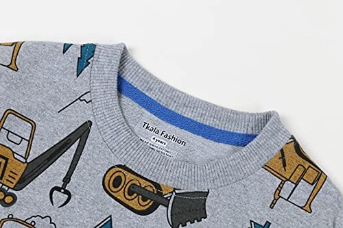 Tkala / Модни Блузи с дълги ръкави за момчета, Пуловер, Зимни Дрехи с кръгло деколте За Деца