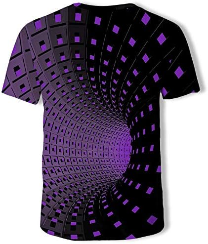 Мъжка Мода Череп 3D Печат на Тениски Риза Ежедневни Тениска С Къс Ръкав Блуза, Блузи Кръг Силует на Тениски