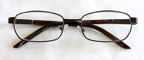 Очила за четене в кафява метална рамка Magnivision + 1.75 с кутия пролетта на електрически вериги (194)