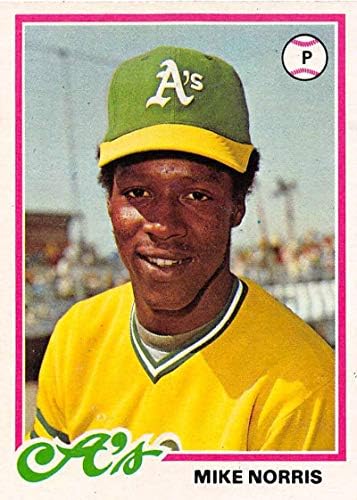1978 Бейзболна картичка Topps 434 Майк Norris Oakland Athletics MLB EX Excellent