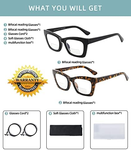 SUNAMOY Бифокални Очила За Четене Дамски Модни Дизайнерски Компютърни Очила Синя Светлина Сладки Стилни Очила