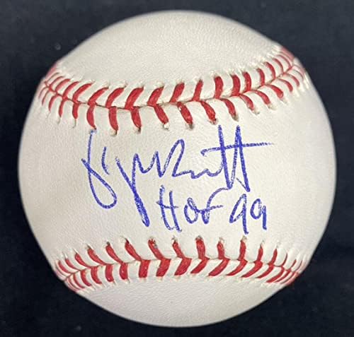 Джордж Брет КОПИТО 99 Подписан от Свидетел Бейзбол JSA - Бейзболни топки С Автографи