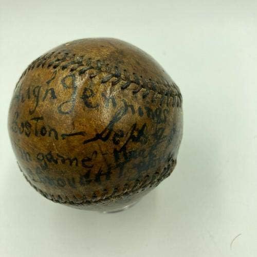 Хюи Дженингс е Използвал Единствената игра с автограф, выигравшую бейзболен вимпел 1909 г., в играта JSA COA