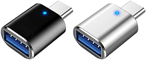 USB Адаптер C до USB (2 комплекта), адаптор USB-C USB 3.1 OTG, Съвместим с лаптопа, таблета, MacBook, телефон,