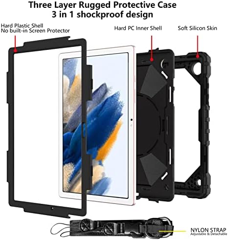 Калъф за Samsung Galaxy Tab A8 10.5 инча 2021 (SM-X200/X205), калъф Galaxy Tab A8 10.5 инча, Сверхпрочный устойчив