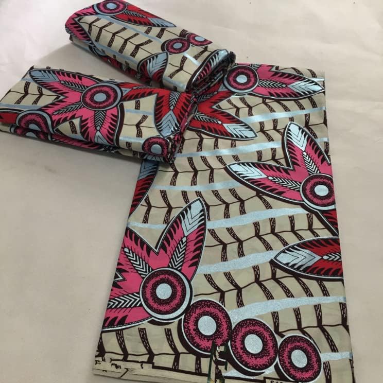 Плат с африкански восъчните разпечатки AMIBRIC 6 Ярда Нигерийски Восъчни тъкан на Анкара Памучен плат за Рокли,