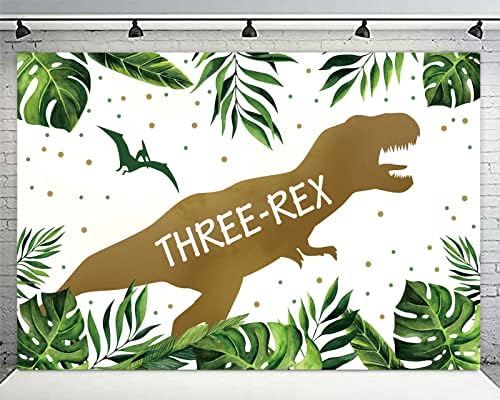Банер с три Рексами, Фон, Подпори за Фотобудки, домашни Любимци, Динозавър, тиранозавър рекс Rex, тиранозавър