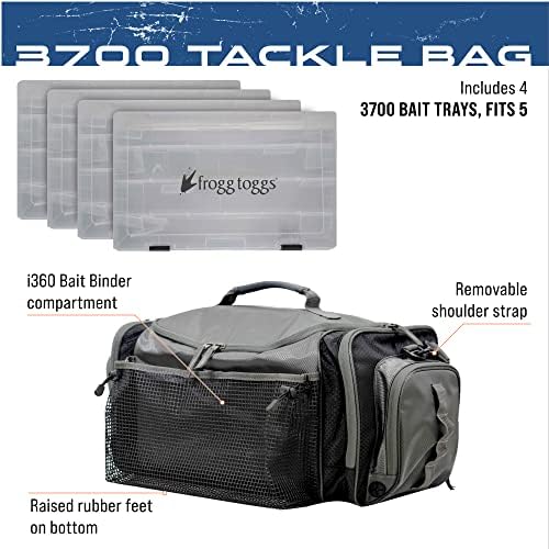 Спортна чанта FROGG TOGGS за тежки Риболовни Принадлежности, Черна, 3700