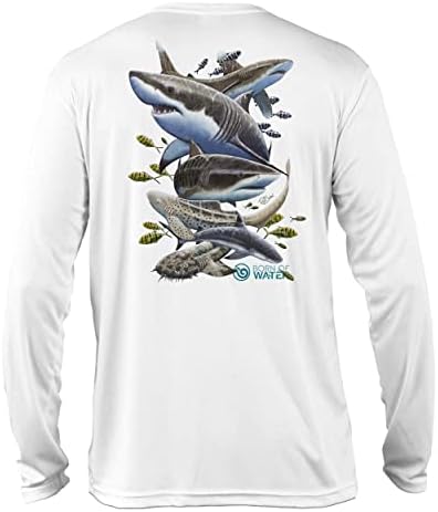 Риза за гмуркане с Акули: UV UPF + 50 С Дълъг ръкав: Неправилно Понятая Красота