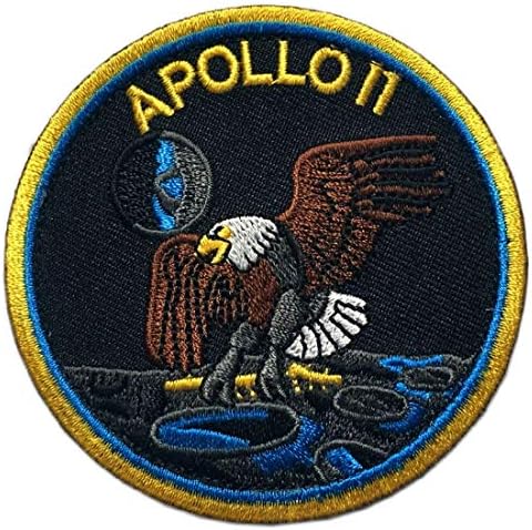 Нашивка за засаждане на мисията Miltacusa НАСА Аполо 11 [Закопчалката на една кука - 3.0 инча - NE8]