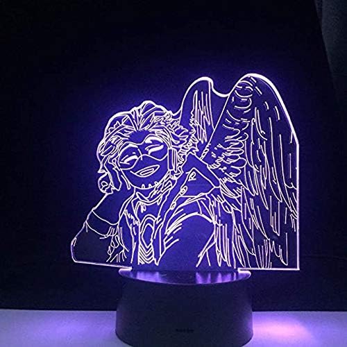Красив подарък Хоукс KEIGO TAKAMI LED Аниме 3D ЛАМПА Декор лека нощ Дистанционно Управление ColorsTable (Сензорно