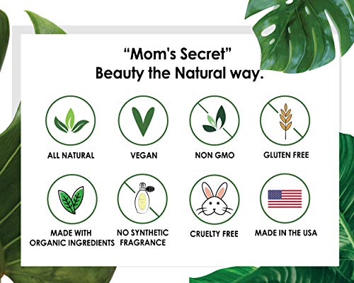 Mom' ' s Secret Естествен Гланц за устни, Органичен, Вегетариански, Без глутен, Без насилие, Направено