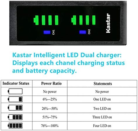 Батерия Kastar 2-Pack NP-F980EXP и USB-зарядно устройство LTD2 Съвместим с камера CCD-TR845 CCD-TR87 CCD-TR8E