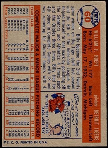 1957 Topps Baseball 60 Били Хефт Отличен (5 от 10) за версия Mickeys Cards