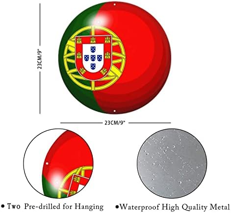 Madcolitote Португалия Метална Табела Флаг на Португалия Добре дошли Знак Входна Врата Национален Флаг Индивидуални